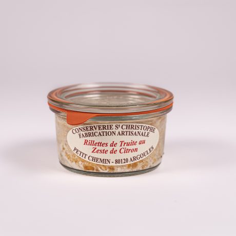 Rillettes de truite aux zestes de citron - Conserverie Saint Christophe